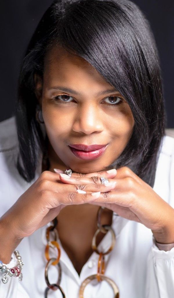 Principal Tammy Solomon looking at the camera